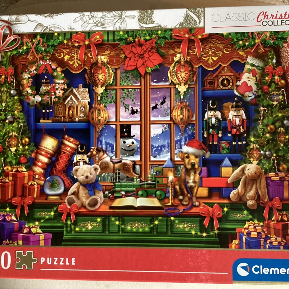 Christmas Puzzle, Ye Old Christmas Shoppe, 1000 piece Festive Holiday Scene